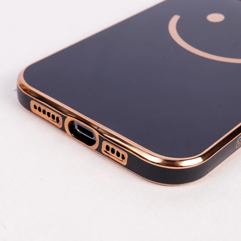 قاب براق My Case Smile محافظ لنزدار iPhone 12 Pro Max مشکی