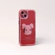 قاب ژله ای براق طرح Bearbrick محافظ لنزدار iPhone 13