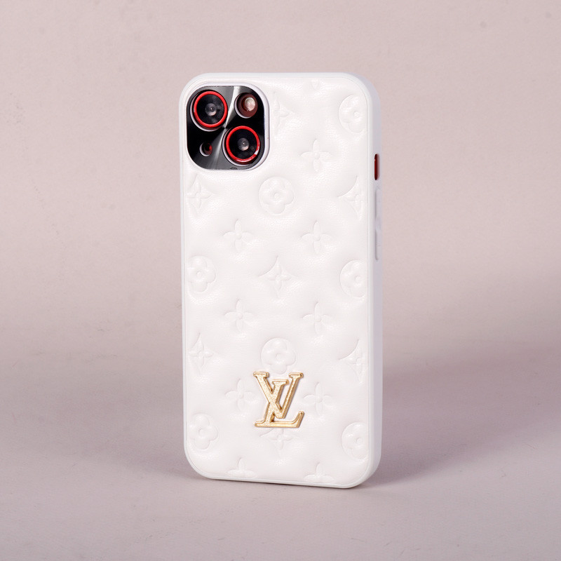 قاب پافر چرمی LV محافظ لنزدار iPhone 13