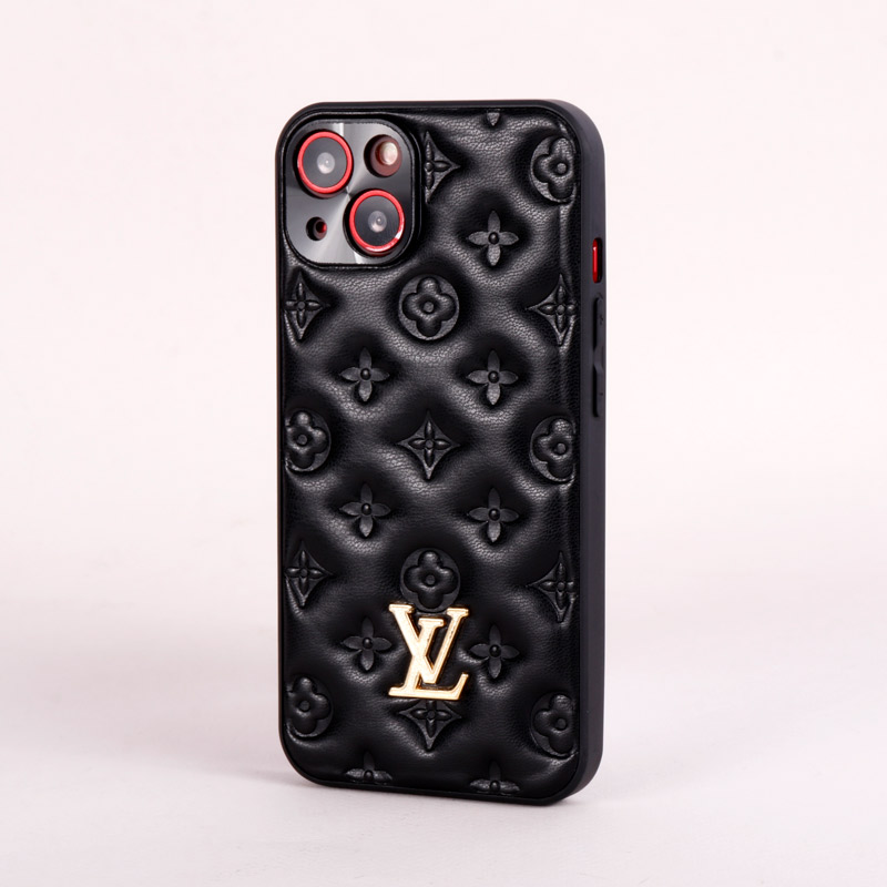 قاب پافر چرمی LV محافظ لنزدار iPhone 13