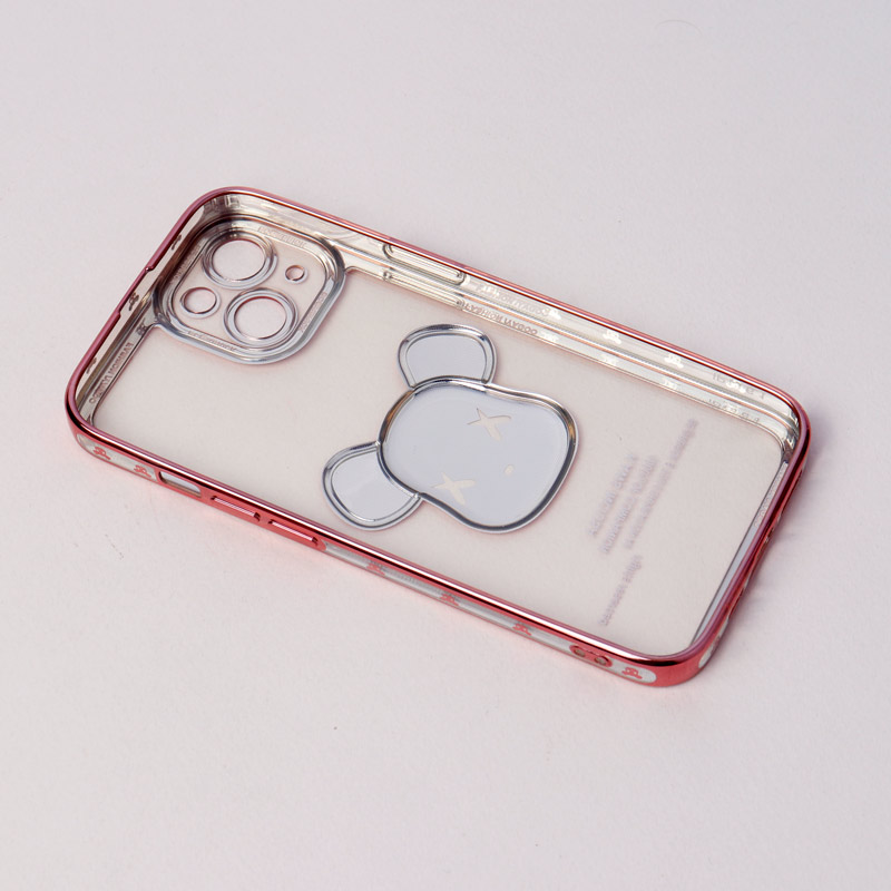قاب ژله ای براق طرح Bearbrick محافظ لنزدار iPhone 13