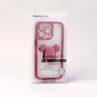 قاب ژله ای براق طرح Bearbrick محافظ لنزدار iPhone 13 Pro