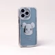 قاب ژله ای براق طرح Bearbrick محافظ لنزدار iPhone 13 Pro