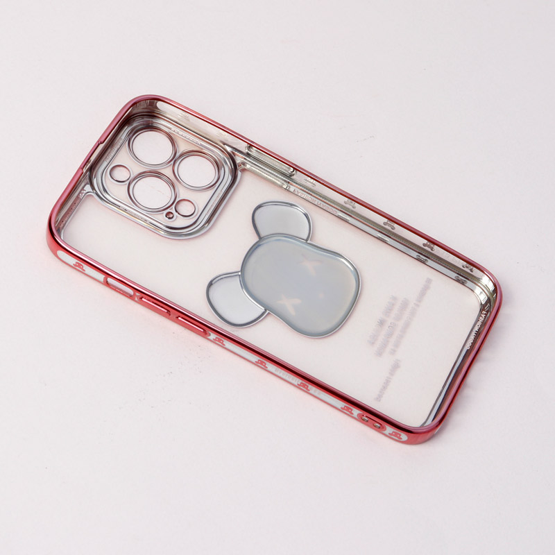 قاب ژله ای براق طرح Bearbrick محافظ لنزدار iPhone 13 Pro