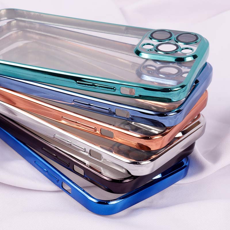 قاب شفاف دور رنگی محافظ لنزدار iPhone 13 Pro Max