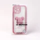 قاب ژله ای براق طرح Bearbrick محافظ لنزدار iPhone 13 Pro Max