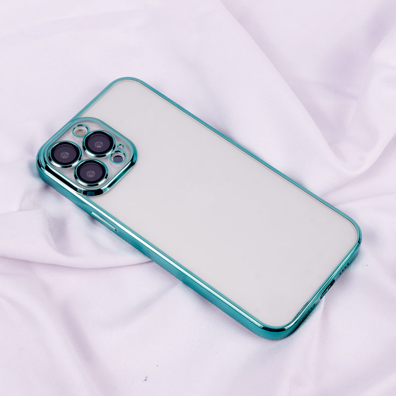 قاب شفاف دور رنگی محافظ لنزدار iPhone 13 Pro Max