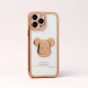قاب ژله ای براق طرح Bearbrick محافظ لنزدار iPhone 13 Pro Max
