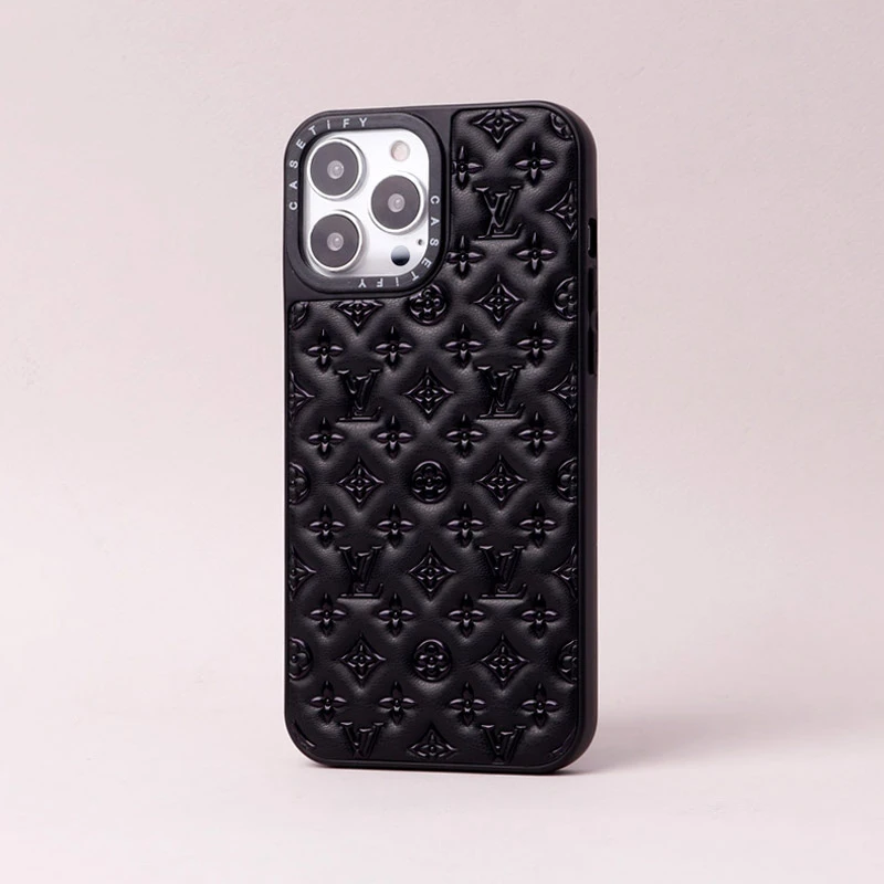 قاب چرمی Louis Vuitton Original آیفون iPhone 13 Pro Max مشکی