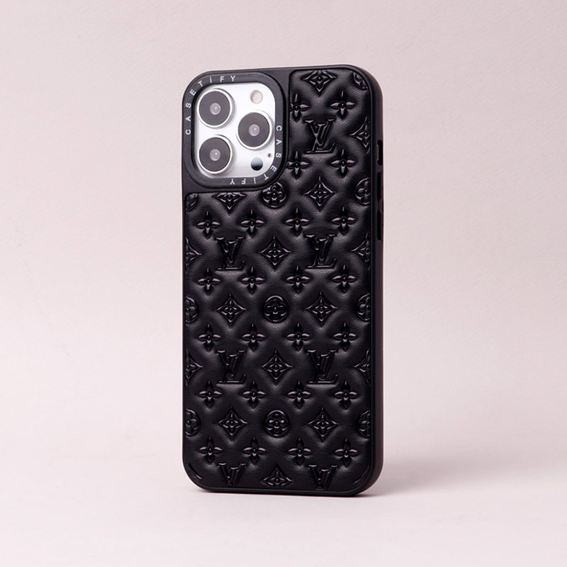قاب چرمی Louis Vuitton Original آیفون iPhone 13 Pro Max مشکی