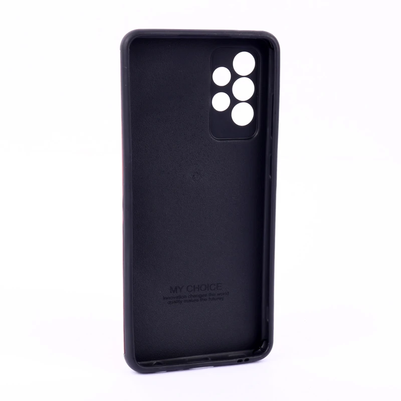 قاب ساده سیلیکونی چرمی محافظ لنزدار Samsung Galaxy A72
