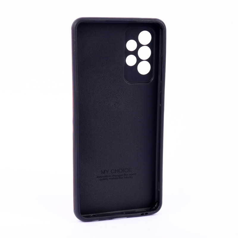 قاب ساده سیلیکونی چرمی محافظ لنزدار Samsung Galaxy A72