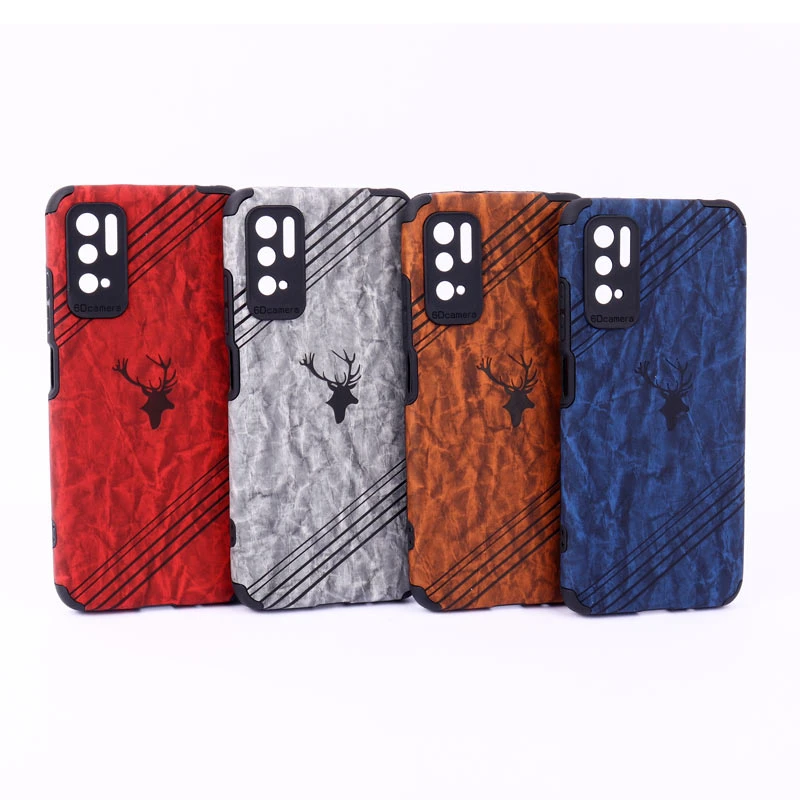 قاب ساده سیلیکونی چرمی محافظ لنزدار Xiaomi Poco M3 Pro