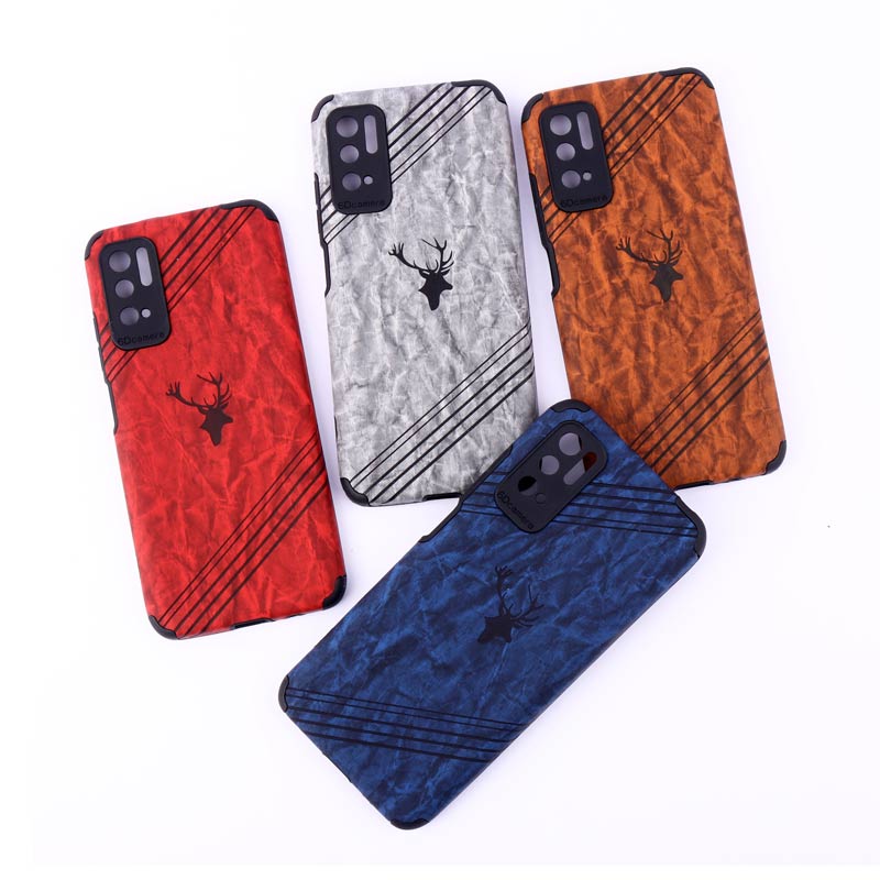 قاب ساده سیلیکونی چرمی محافظ لنزدار Xiaomi Poco M3 Pro