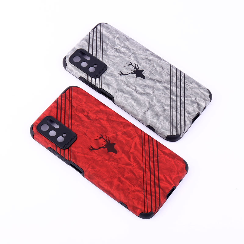 قاب ساده سیلیکونی چرمی محافظ لنزدار Xiaomi Poco M3 Pro