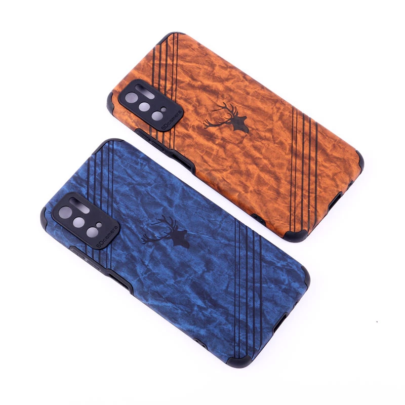 قاب ساده سیلیکونی چرمی محافظ لنزدار Xiaomi Poco M3 Pro