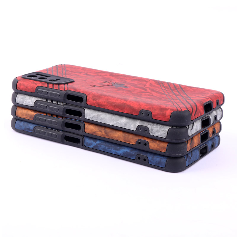 قاب ساده سیلیکونی چرمی محافظ لنزدار Xiaomi Poco M3 Pro