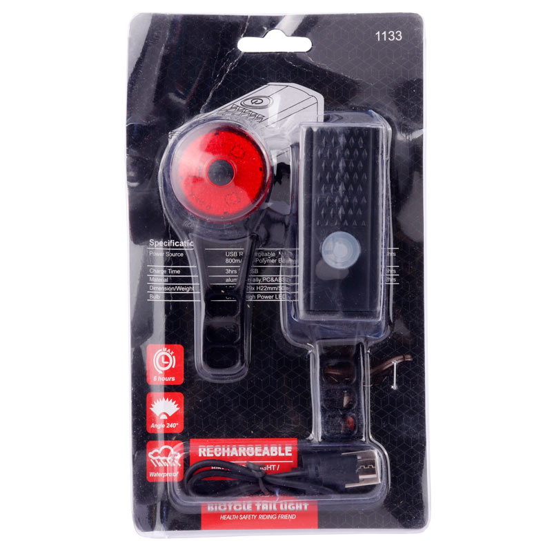 چراغ دوچرخه شارژی 1133 / 1155 بسته دو عددی