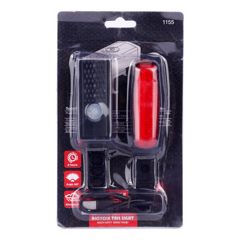 چراغ دوچرخه شارژی 1133 / 1155 بسته دو عددی