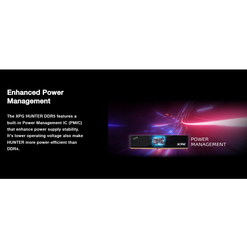 رم کامپیوتر Adata XPG Hunter DDR5 8GB 5200MHz CL38 Single