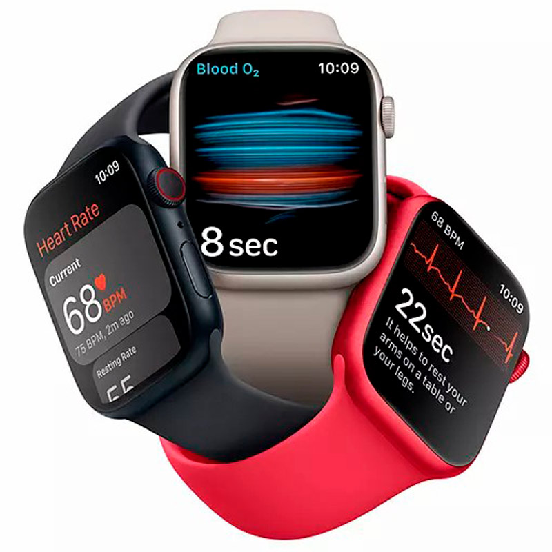 ساعت هوشمند اپل سری 8 Apple Watch 41mm Aluminum Case Silicone Band GPS + Cellular