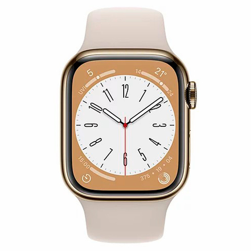 ساعت هوشمند اپل سری 8 Apple Watch 41mm Aluminum Case Silicone Band GPS + Cellular