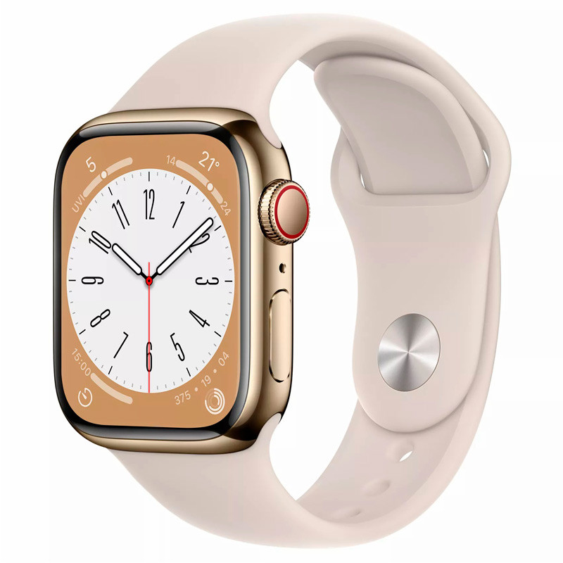 ساعت هوشمند اپل سری 8 Apple Watch 41mm Aluminum Case Silicone Band GPS + Cellular