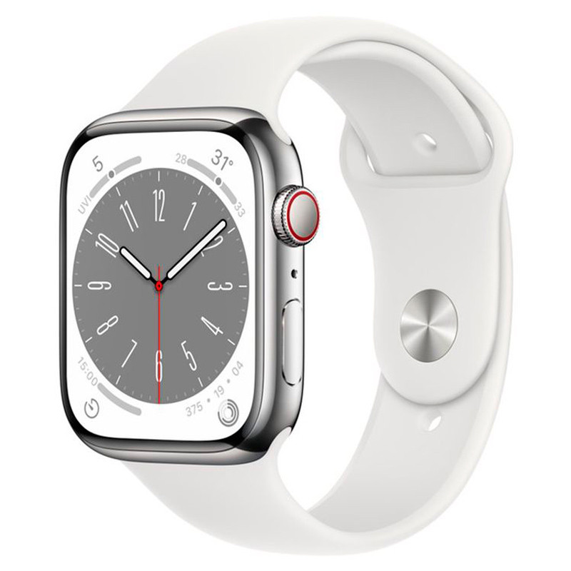ساعت هوشمند اپل سری 8 Apple Watch 41mm Aluminum Case Silicone Band GPS + Cellular