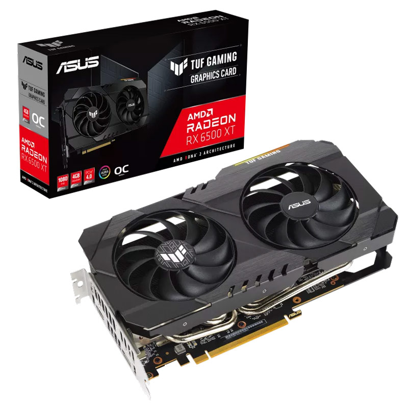 کارت گرافیک Asus TUF Gaming Radeon RX6500 XT OC 4GB GDDR6 64Bit