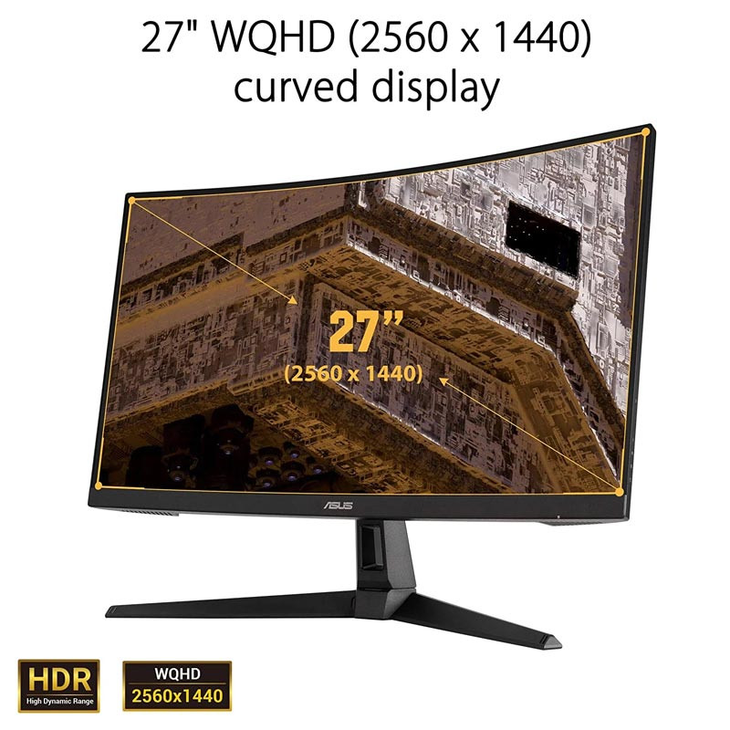 مانیتور گیمینگ خمیده ایسوس TUF Gaming VG27WQ سایز 27 اینچ