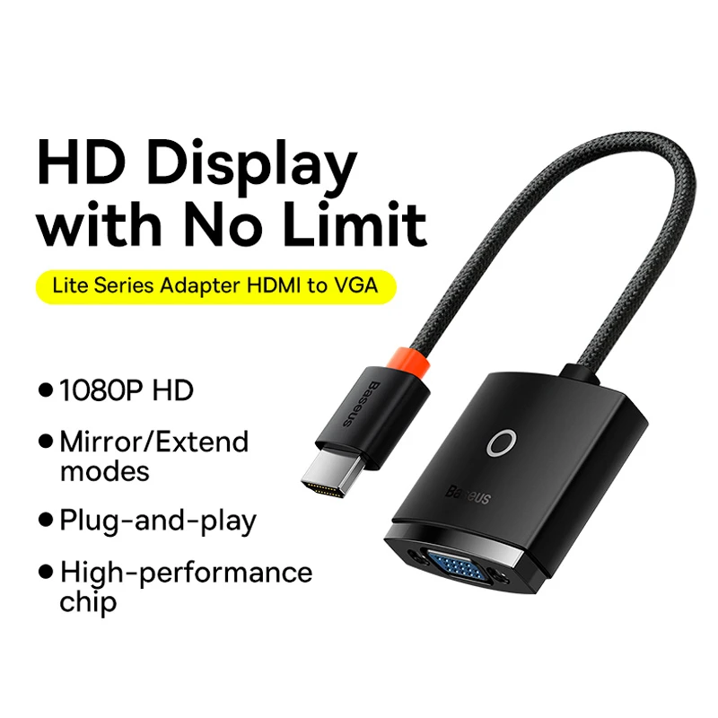تبدیل HDMI به VGA باسئوس Lite Series WKQX01010