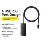 هاب 5 پورت USB3.0 باسئوس Lite Series WKQX03010