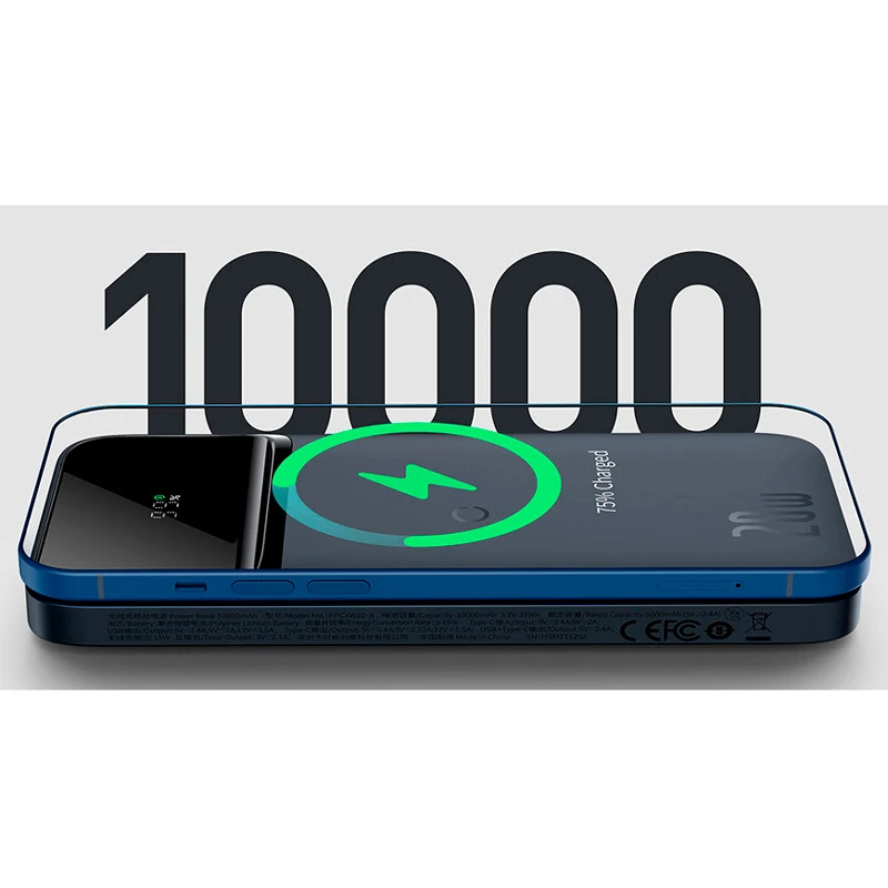 پاور بانک بی سیم فست شارژ 10000 باسئوس Baseus Magnetic 2022 Edition PPCX01010 QC PD 20W