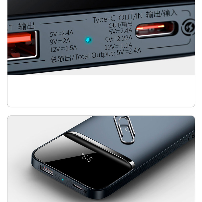 پاور بانک بی سیم فست شارژ 10000 باسئوس Baseus Magnetic 2022 Edition PPCX01010 QC PD 20W