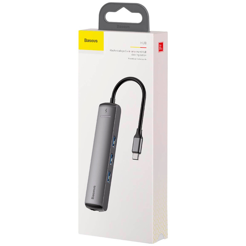 هاب 6 پورت Type-C باسئوس Mechanical Eye CAHUB-J0G