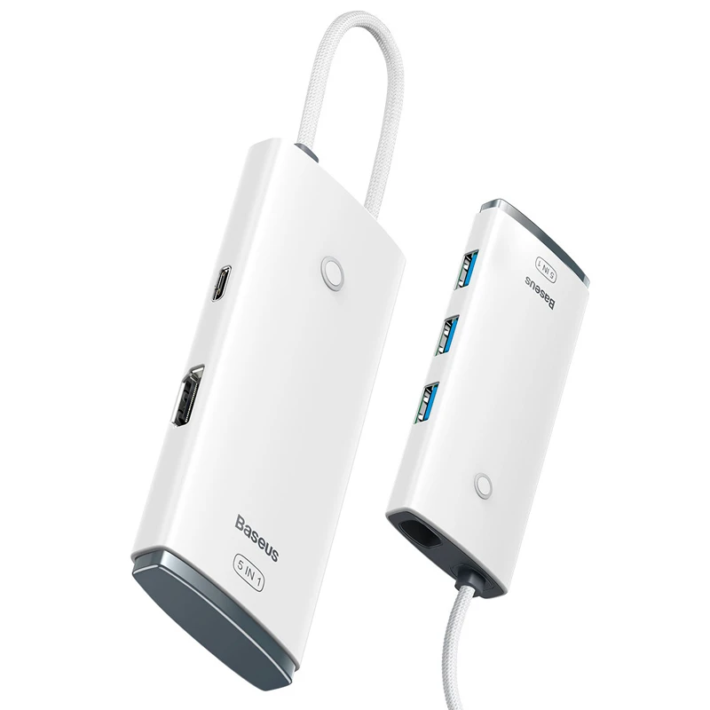 هاب 5 پورت Type-C باسئوس WKQX04000