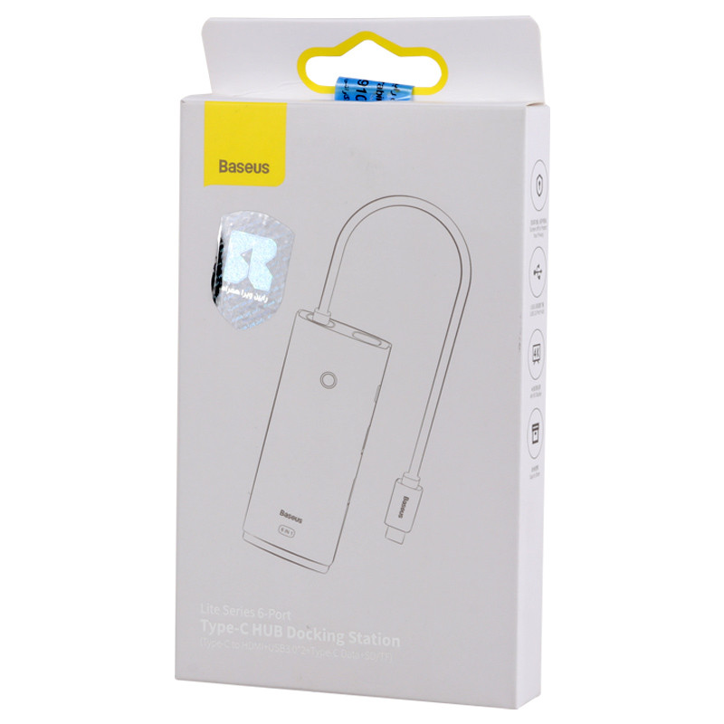 هاب 6 پورت Type-C باسئوس WKQX05000
