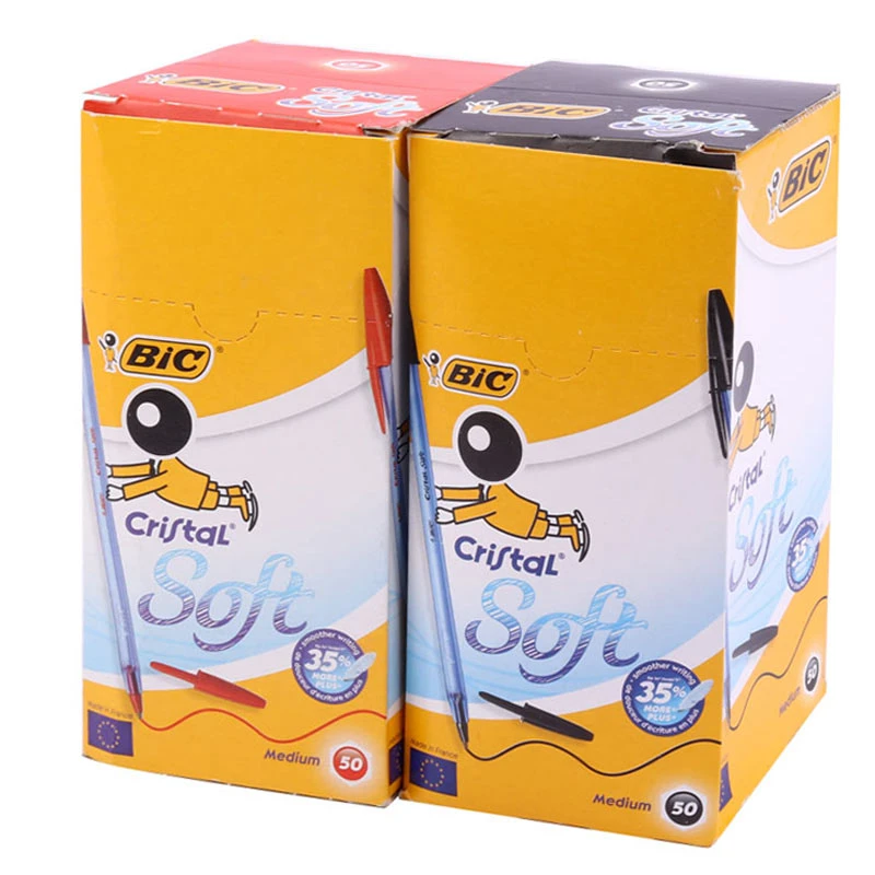 خودکار بیک Bic Cristal Soft 1.2mm بسته 50 عددی