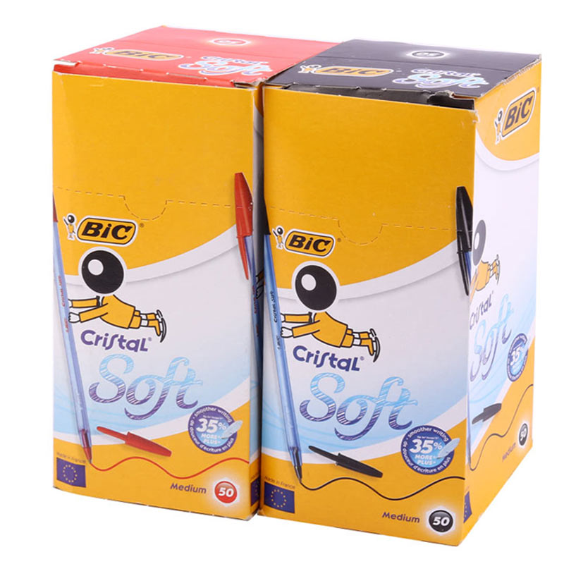 خودکار بیک Bic Cristal Soft 1.2mm بسته 50 عددی