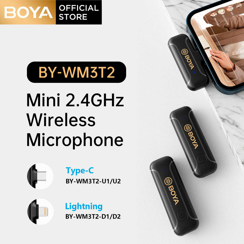 میکروفون یقه ای بی سیم Boya BY-WM3T2-D2