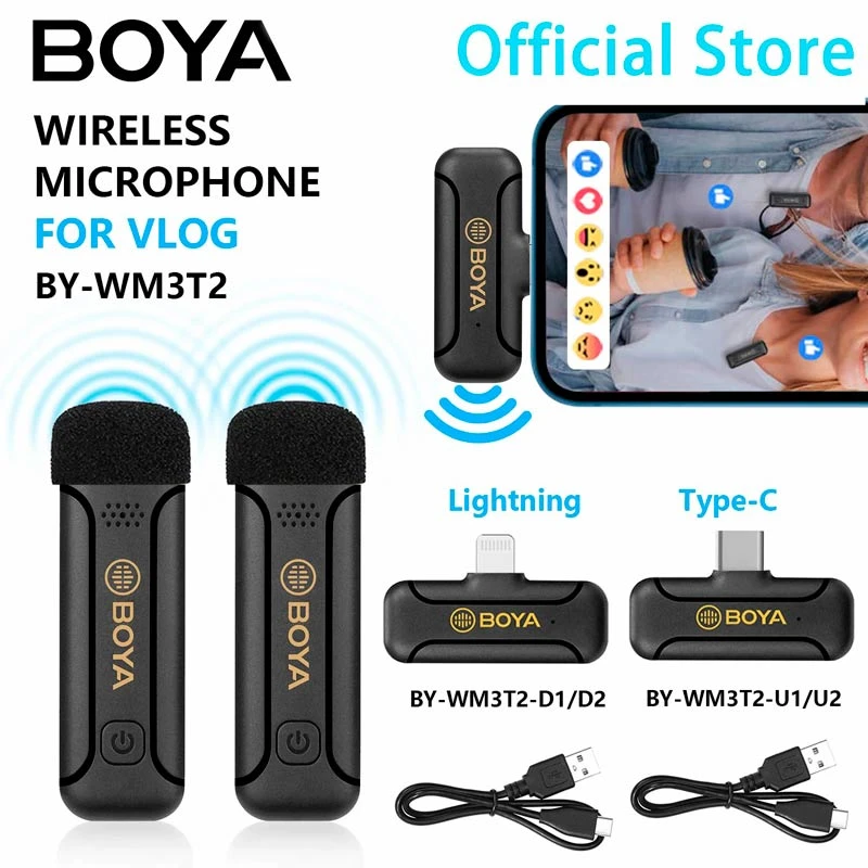 میکروفون یقه ای بی سیم Boya BY-WM3T2-U2