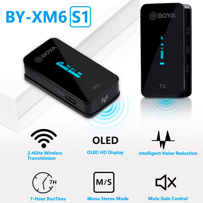 میکروفون یقه ای بی سیم Boya BY-XM6-S1