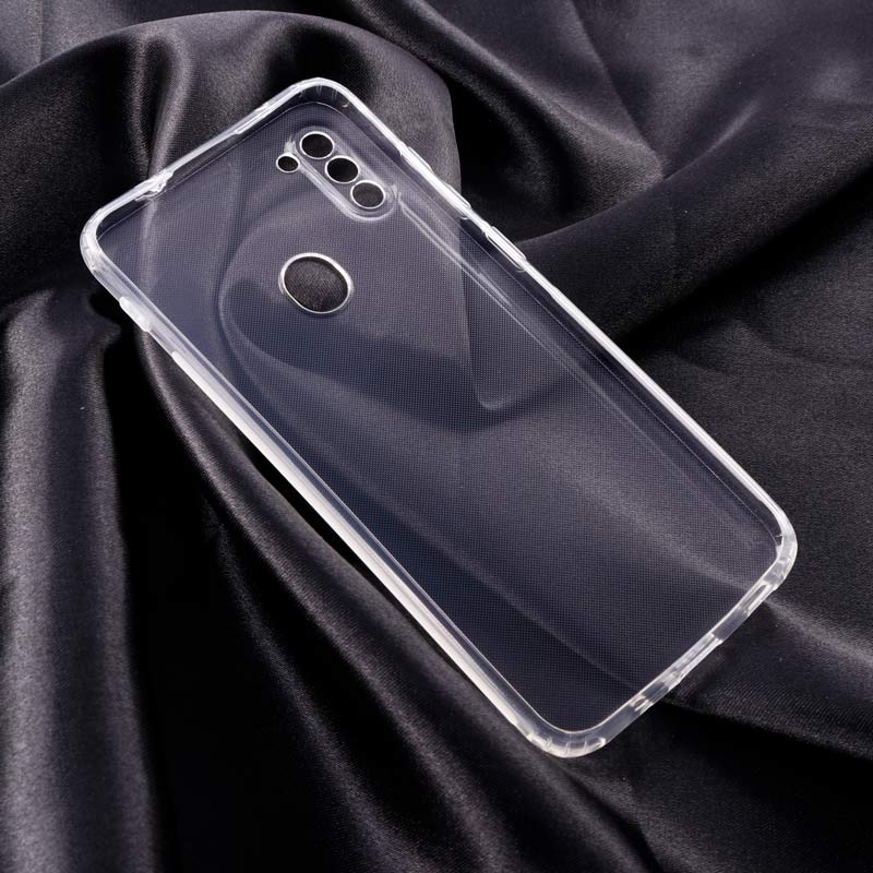 قاب ژله ای ساده بی رنگ محافظ لنزدار Samsung Galaxy A11