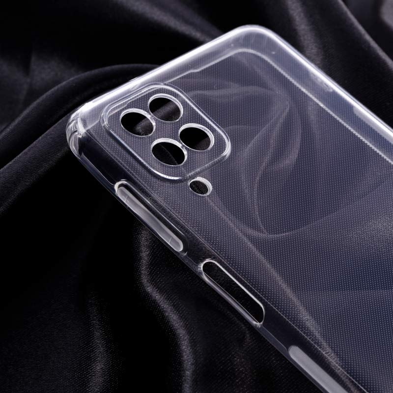 قاب ژله ای ساده بی رنگ محافظ لنزدار Samsung Galaxy A12