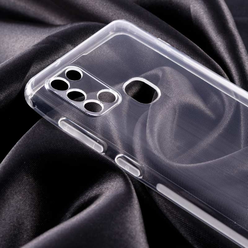 قاب ژله ای ساده بی رنگ محافظ لنزدار Samsung Galaxy A21s