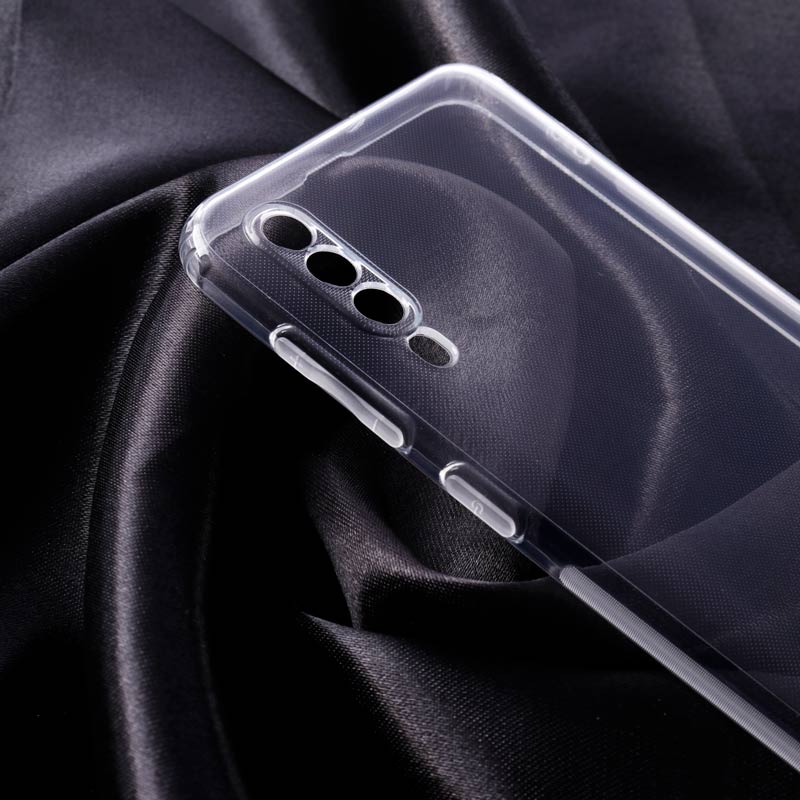 قاب ژله ای ساده بی رنگ محافظ لنزدار Samsung Galaxy A50