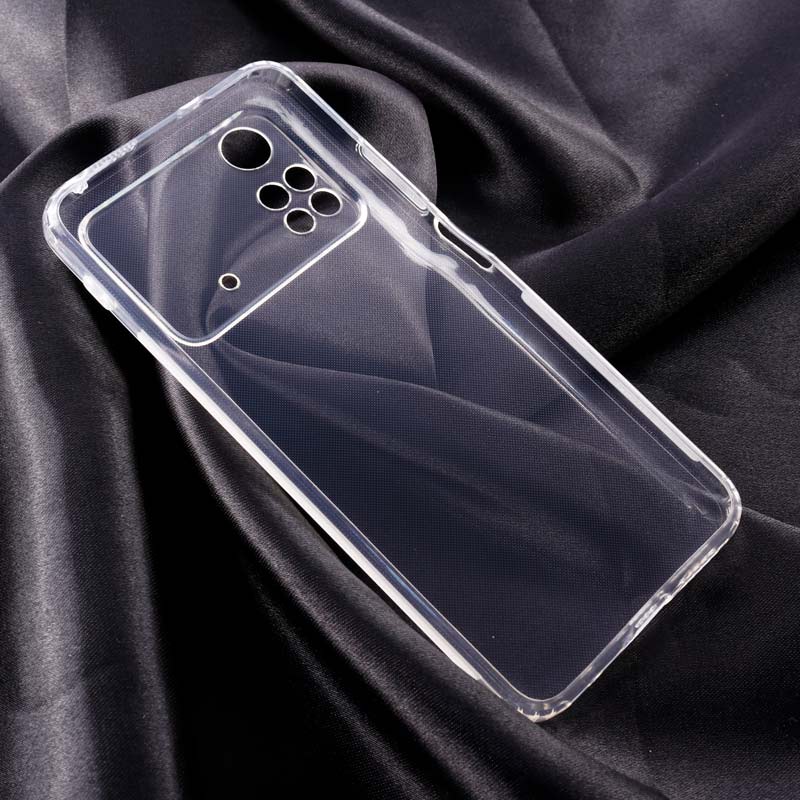 قاب ژله ای ساده بی رنگ محافظ لنزدار Xiaomi Poco M4 Pro