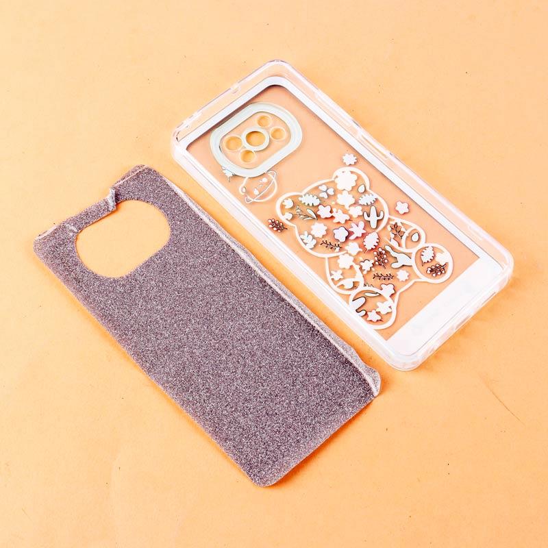 قاب فانتزی دور رنگی اکلیلی محافظ لنزدار Xiaomi Poco X3