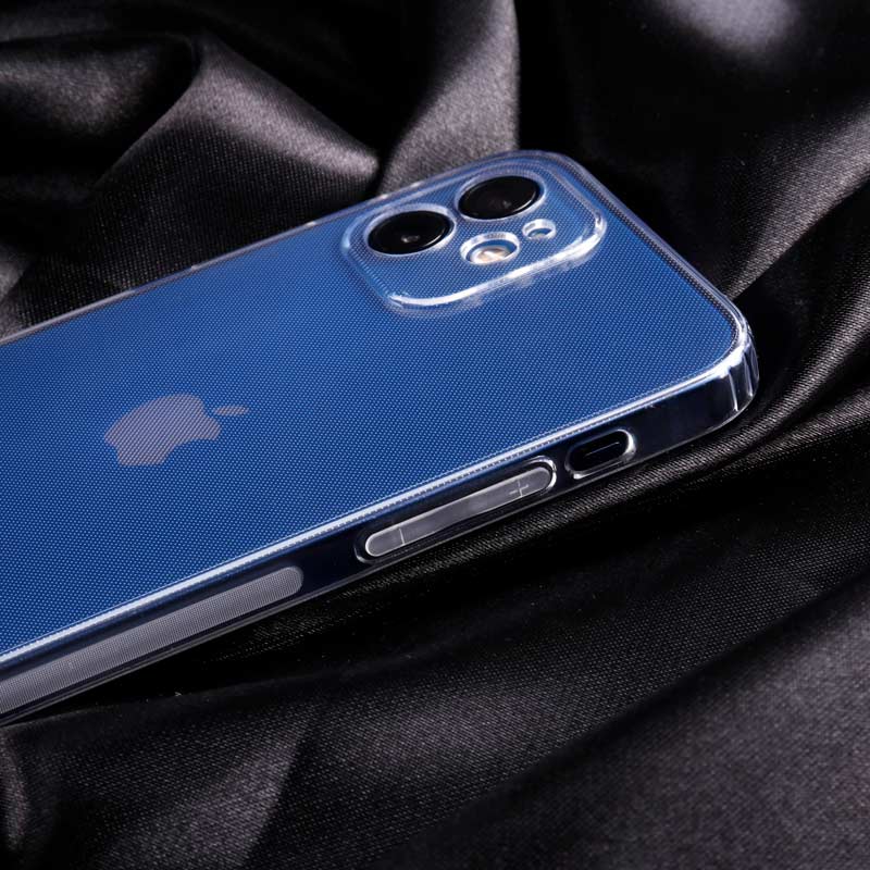 قاب ژله ای ساده بی رنگ محافظ لنزدار iPhone 12