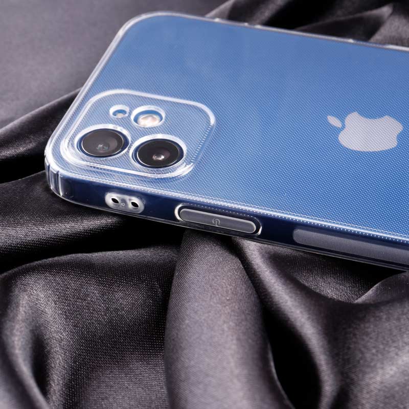 قاب ژله ای ساده بی رنگ محافظ لنزدار iPhone 12